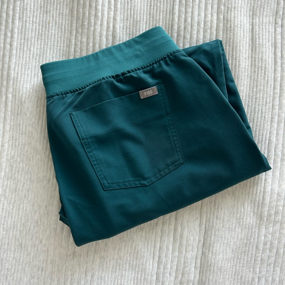 Figs Teal Track Pants